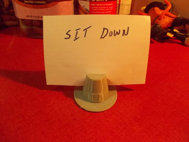 Image of [Project] Thanksgiving 3D Prints: Pilgram Hat Card Holder