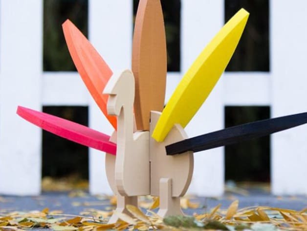 Image of [Project] Thanksgiving 3D Prints: Simple Turkey Puzzle