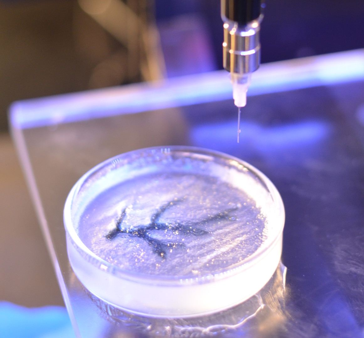 Bioprinting a coronary artery on a Petri-dish