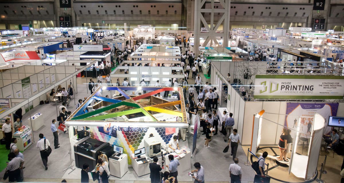 A 3D printing event in Tokyo.