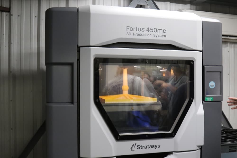 A large production 3D printer.