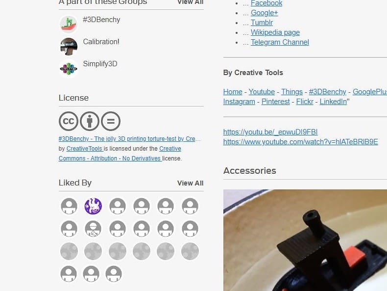 3D Bency is protected under a Creative Commons copyright license.
