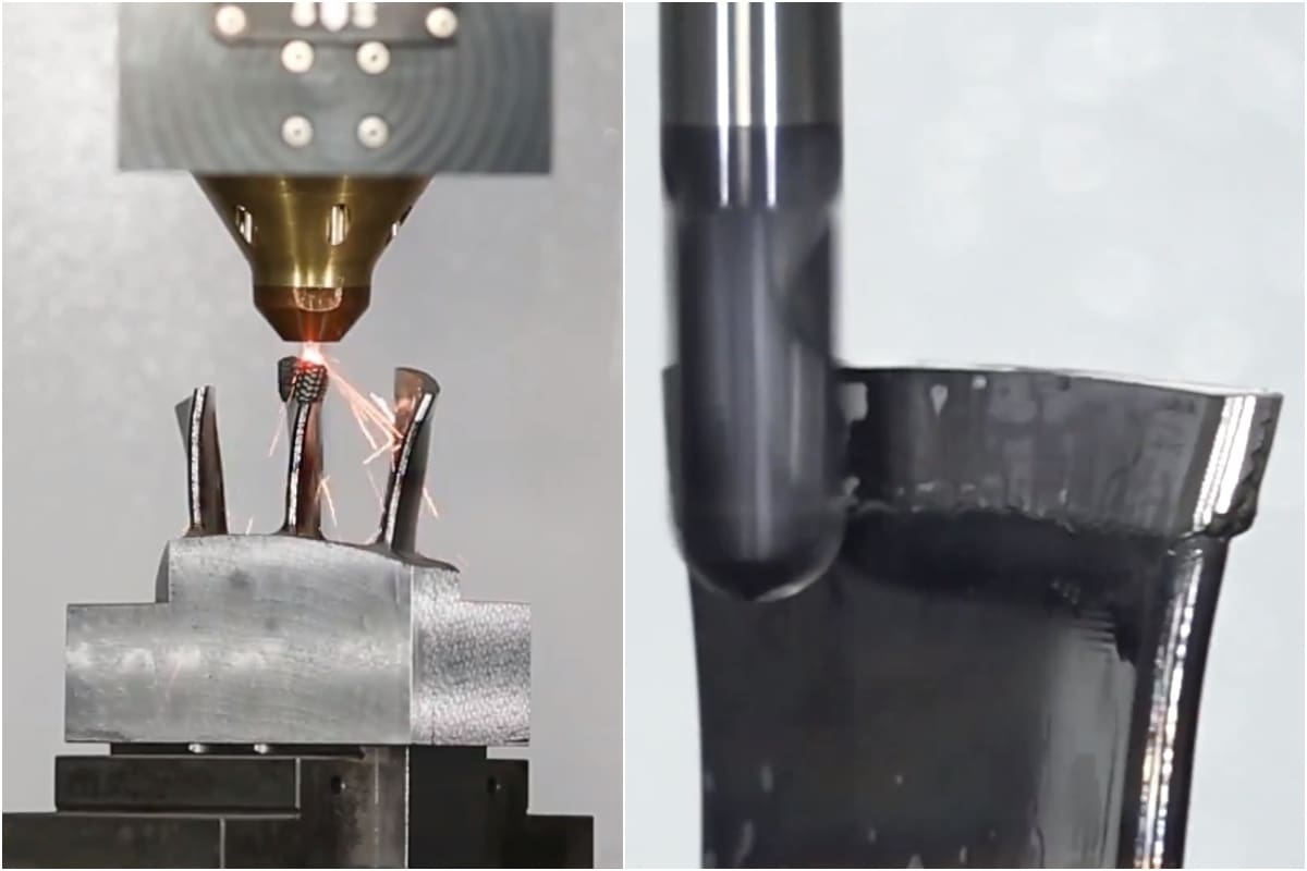 The AMH-630, from Tongtai, deposits metal, then mills it down to shape.