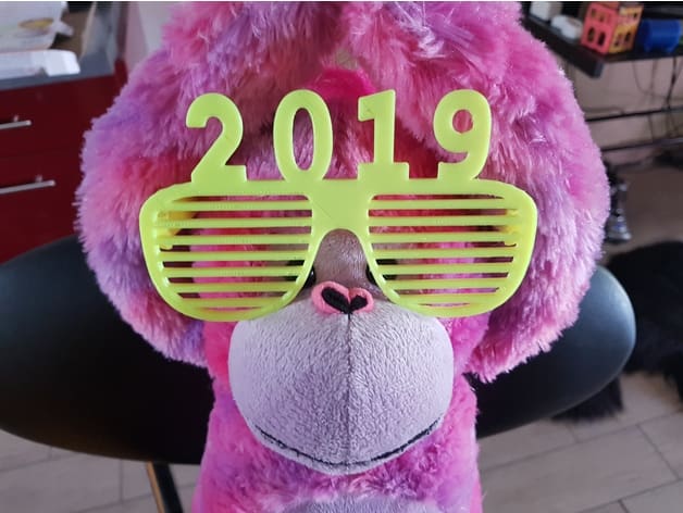 Image of [Project] 3D Printing Projects for New Year's Eve 2019: 2019 Glasses