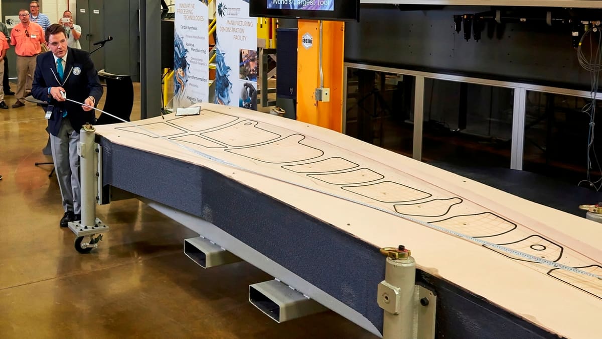17.5 ft of carbon-fiber-reinforced ABS.