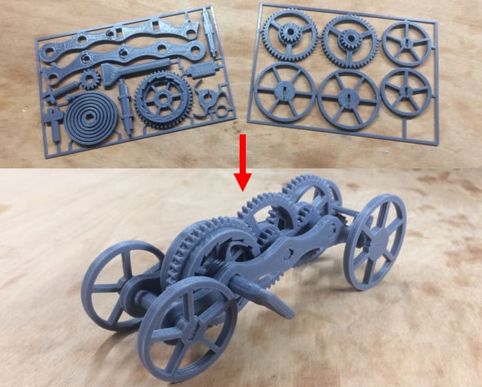 Image of [Project] A Fully 3D Printed Wind-Up Car: What You Need & How to Build it