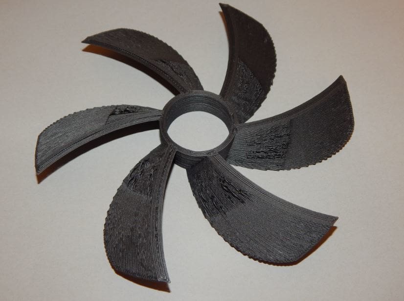 The underside of the turbine definitely had some rough patches.