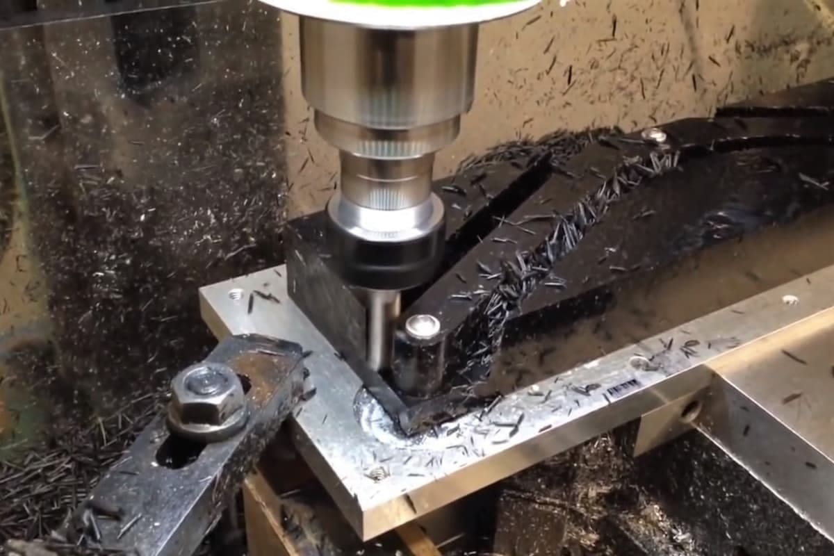 CNC milling acetal.