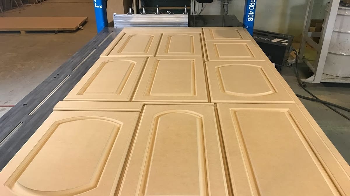 Milled MDF.