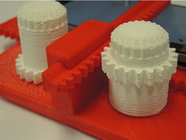 The 3D printed knobs.