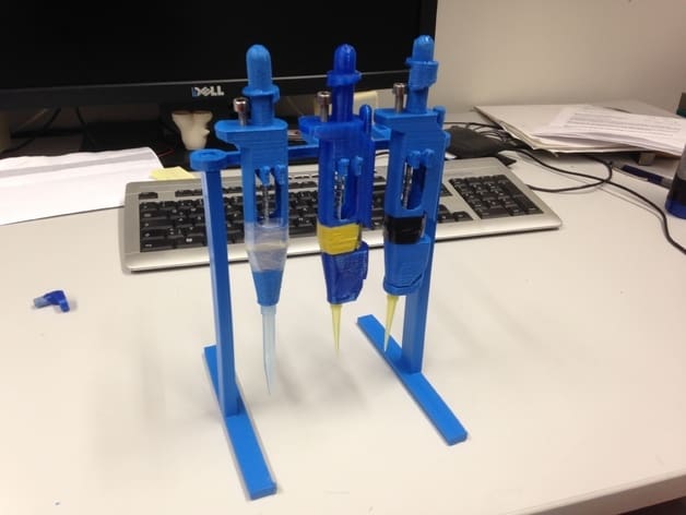 This pipette rack holds up to three Biropipettes.