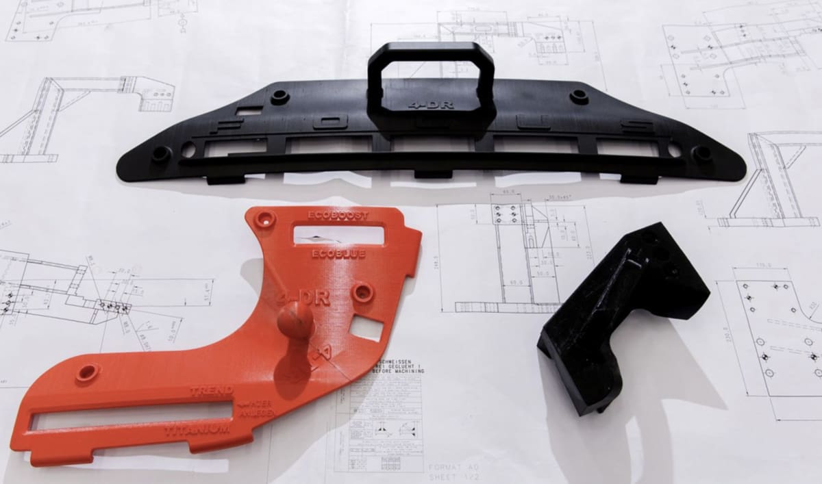 Jigs and fixtures used in the production of the new Ford Focus
