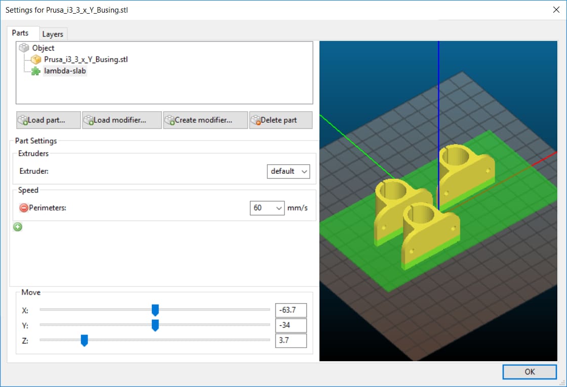 Slic3r's mesh modifier.
