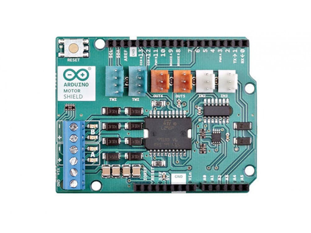Image of Best Arduino Stepper Motors: Arduino Motor Shield Rev3