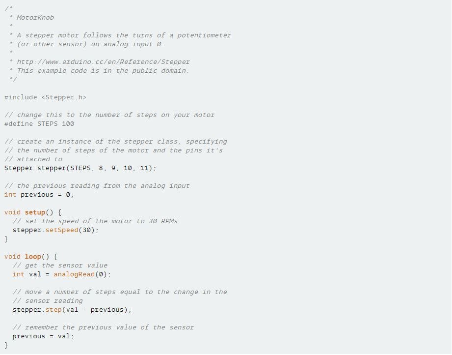 Image of Best Arduino Stepper Motors: Software