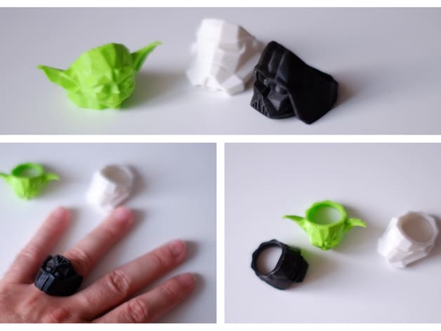 A decorative Yoda ring.