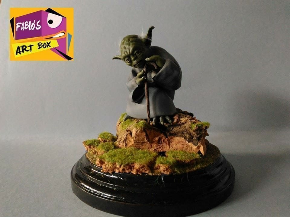 A peaceful Yoda.