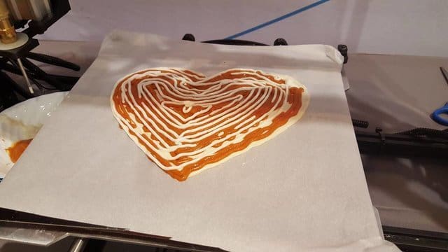 A custom pizza from Beehex.