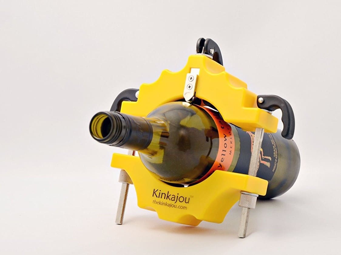 The Kinkajou, a clamp-based bottle cutter.