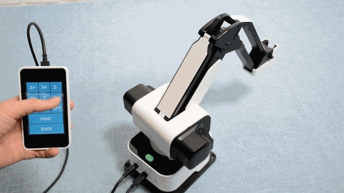 The Hexbot with the additional Touch Screen Module.