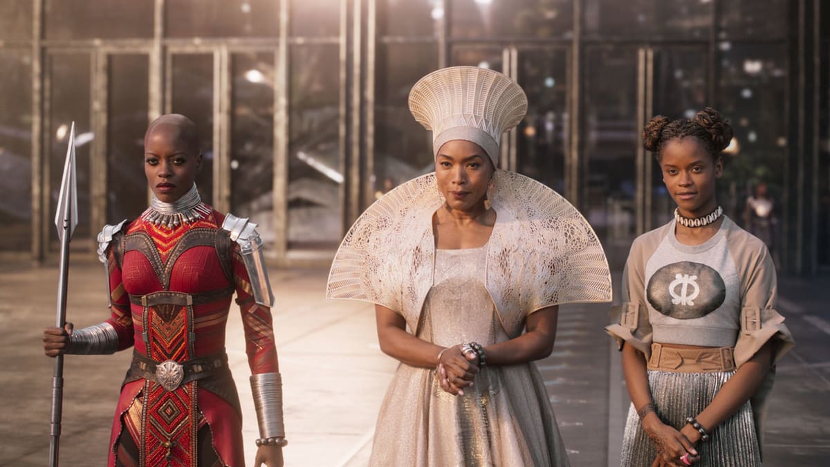 3D printed headpiece and mantel/collar from Black Panther.