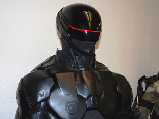 RoboCop 3D Printed Suit including clear red visor piece.