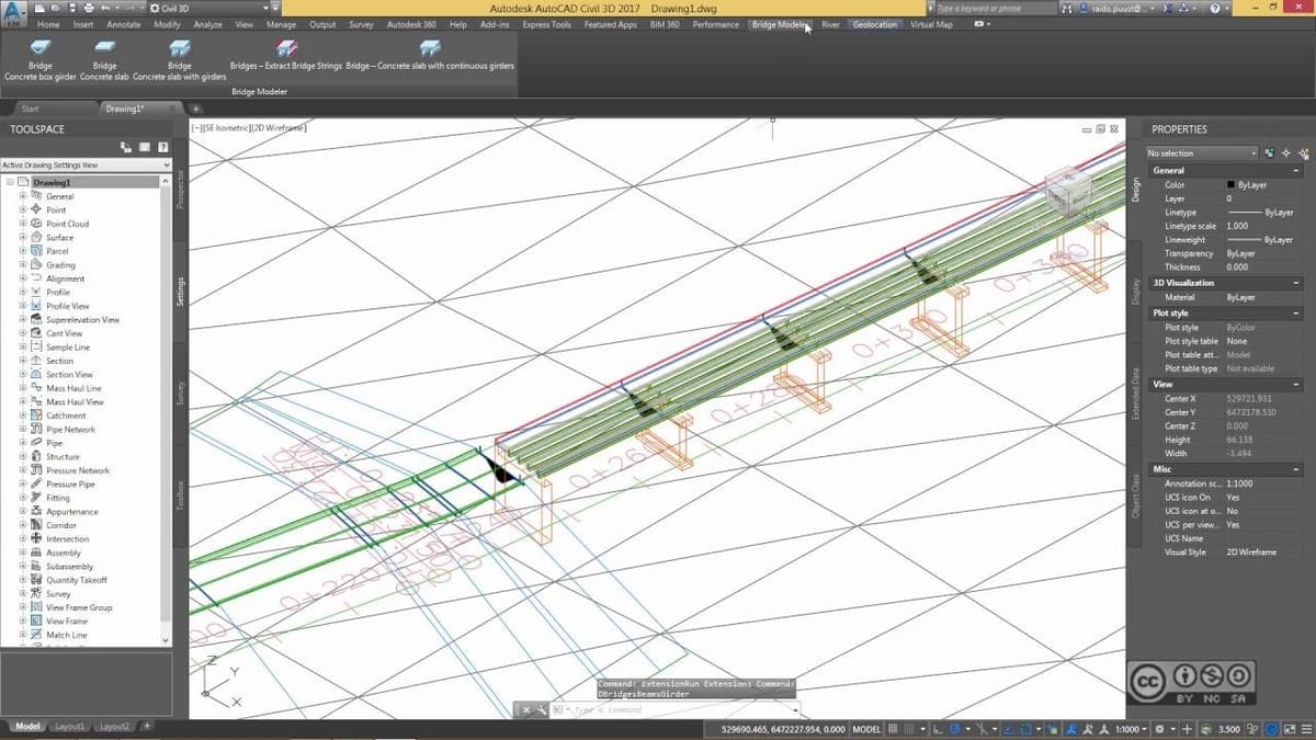 Designing a bridge.