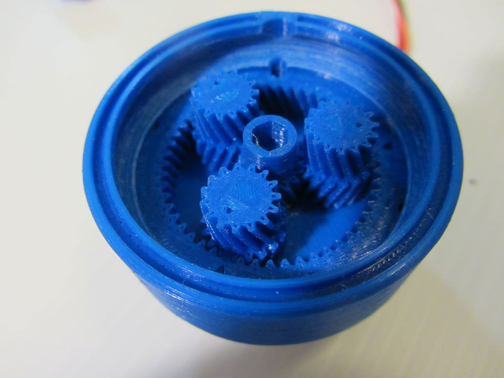 3D printed actuator parts.