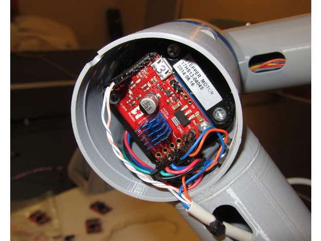 Inside the elbow.