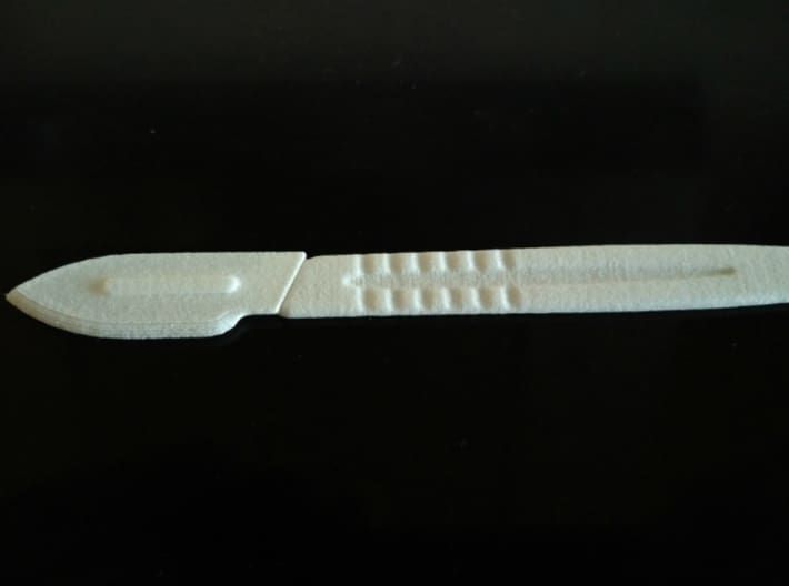 A 3D printed scalpel.