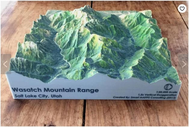 Wasatch Mountain Range on Etsy.com.