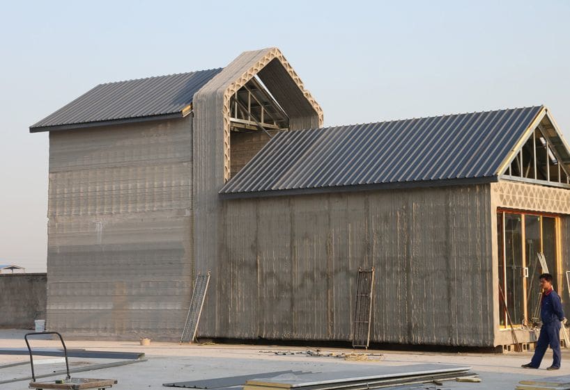Winsun's 3D printed office building.