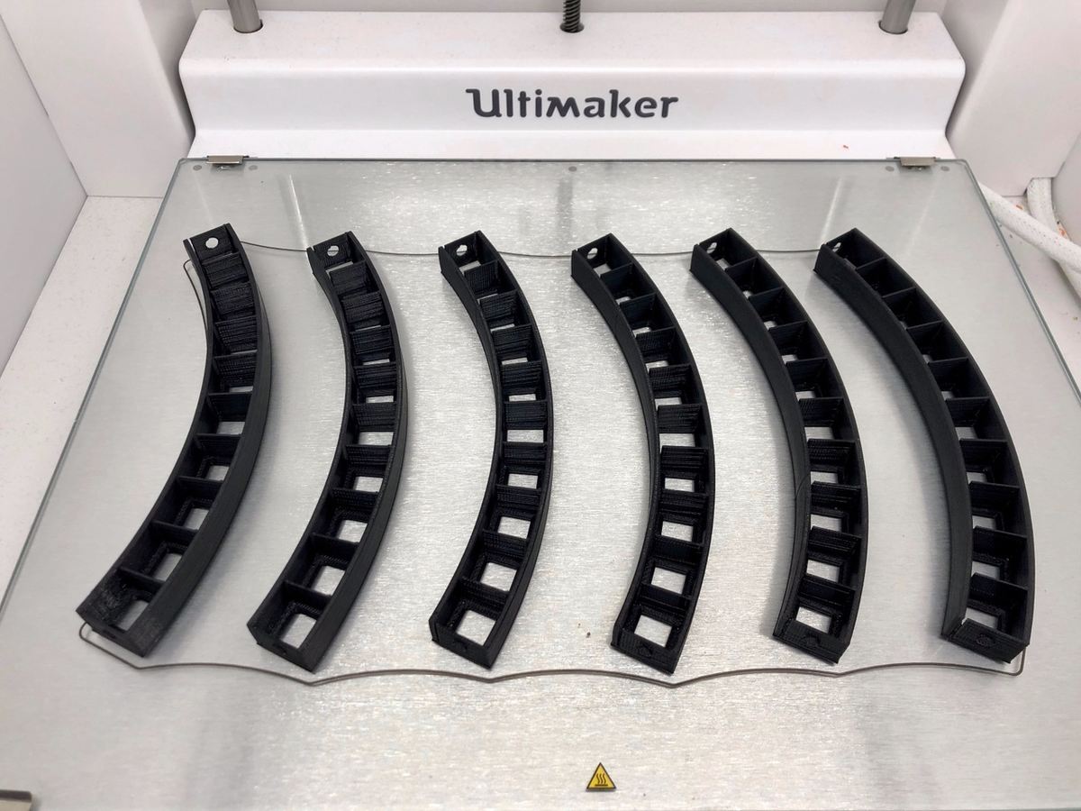 If your print bed is large enough, you can 3D print all pieces of the segment in one batch.