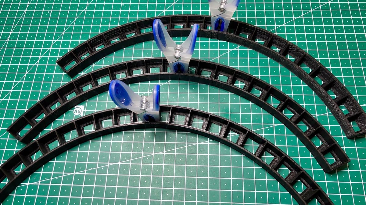 Use clothespins to hold parts together while the glue dries.