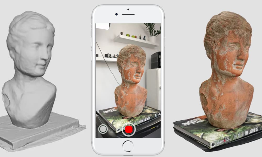 A 3D scanning app does all the work, right there on your smartphone.