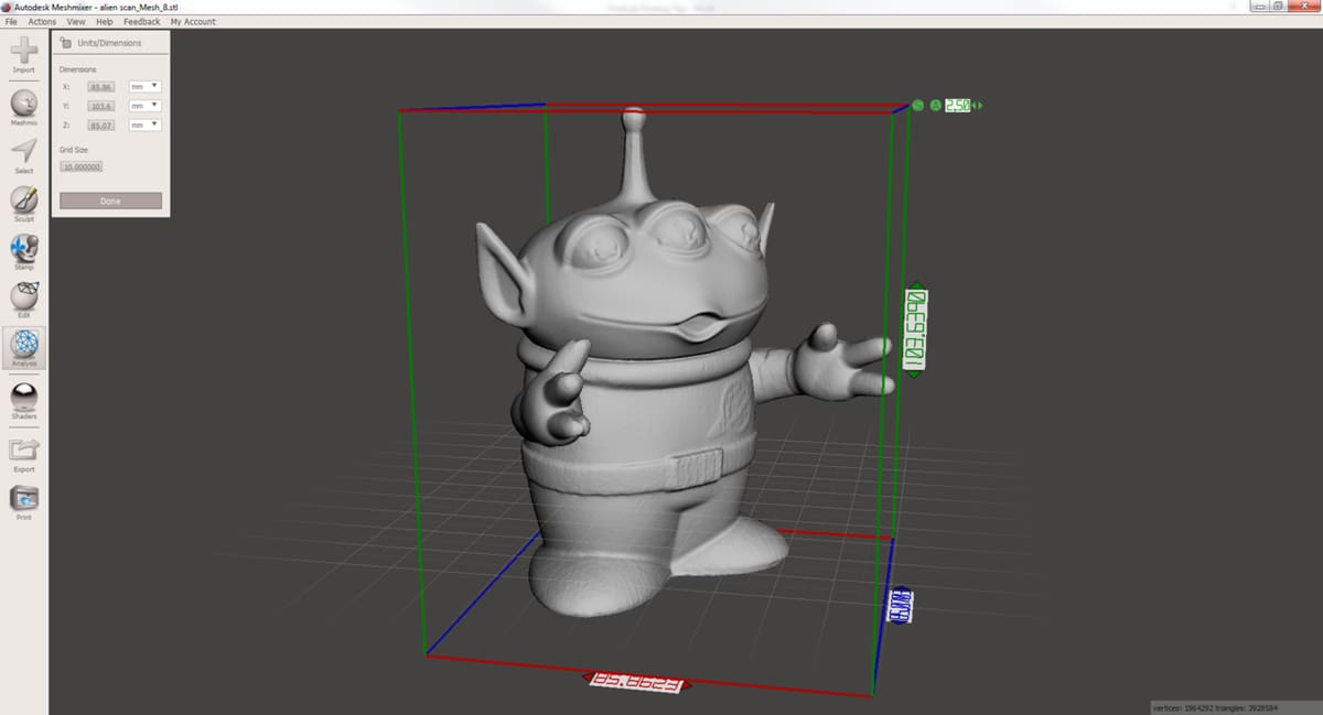 Foto de Modelador 3D / programa 3D gratuito para iniciantes: Meshmixer