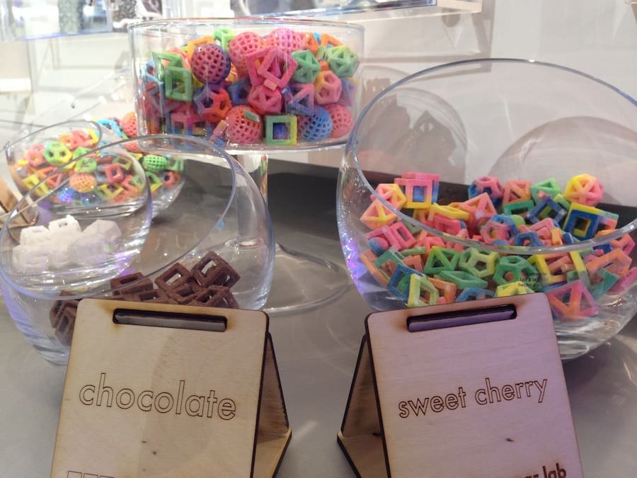 A glimpse at the beginning of 3D printed hard candy.