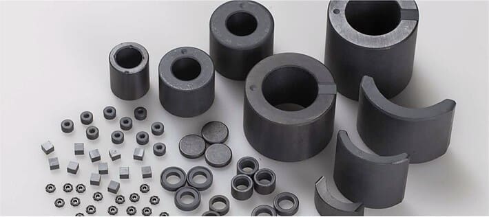 A collection of anisotropic magnets.
