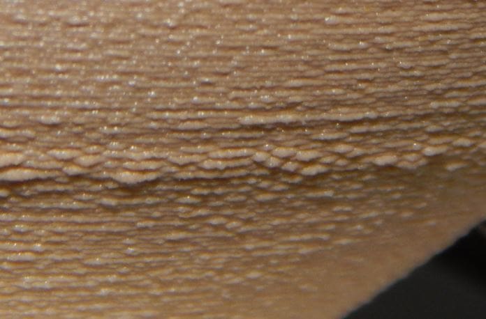 A rough surface finish on our Benchy adds to the wood effect.