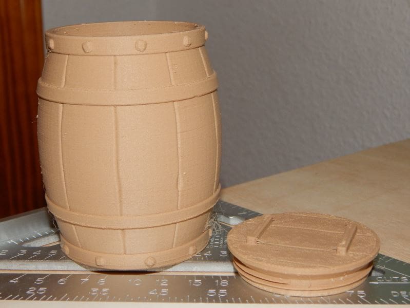 Our barrel, with lid detached.