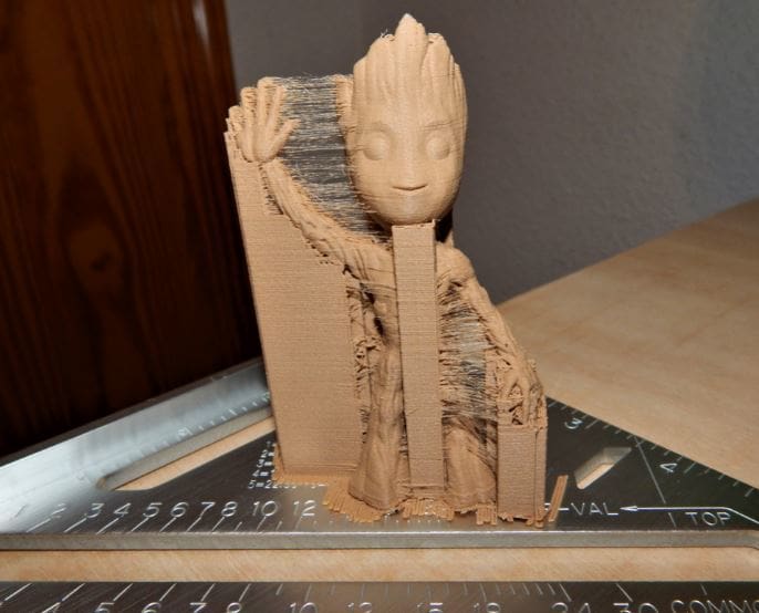 Our Groot proir to removing supports.