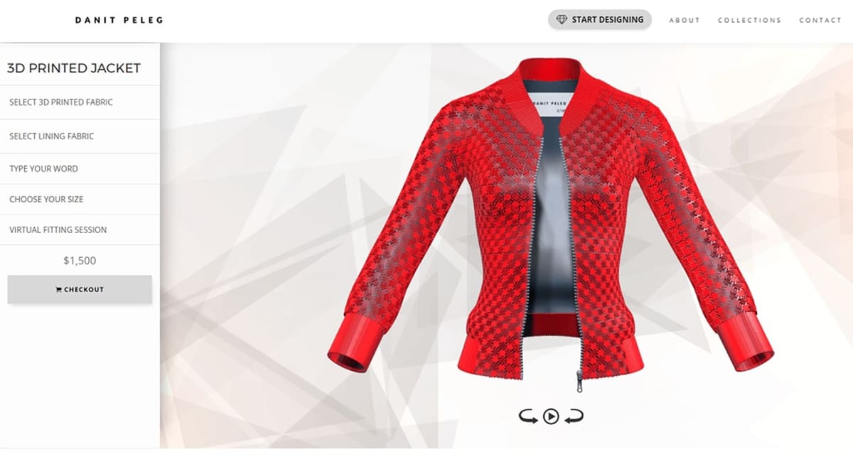 3D printed jacket designed by Danit Peleg.
