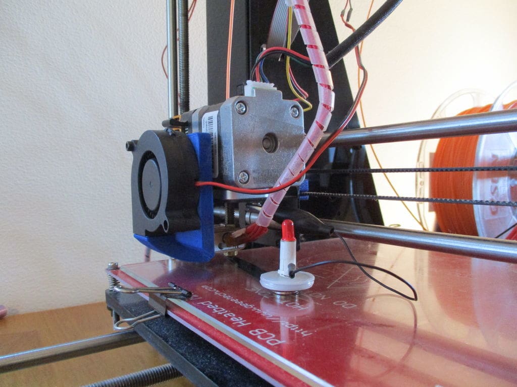 The bed leveler, ready for testing.