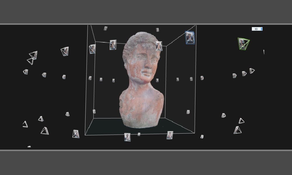 Photogammetry uses thousands of photos taken at different angles to map a 3D model.