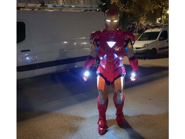 The assembled full body suit in all its glory.