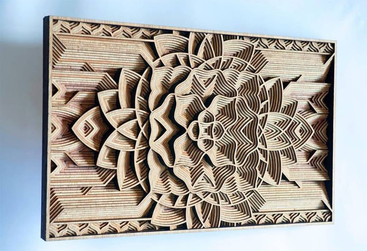 High precision patterned sculpture by Gabriel Schama.