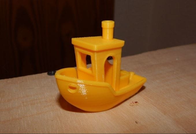 Another angle of our Benchy test.