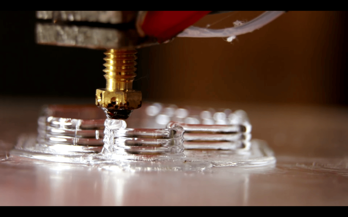 T-Glase being printed.