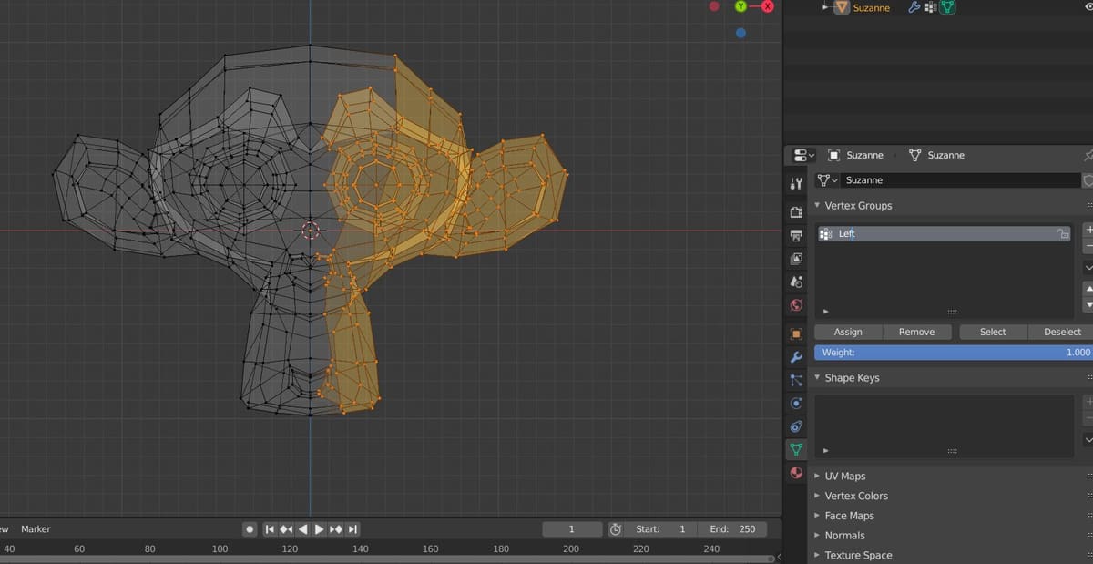 Image of: Step 3: Creating Vertex Groups