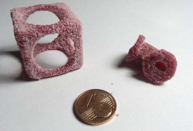 Instant tea was used for this project because it better absorbs the red laser light than pure sugar.